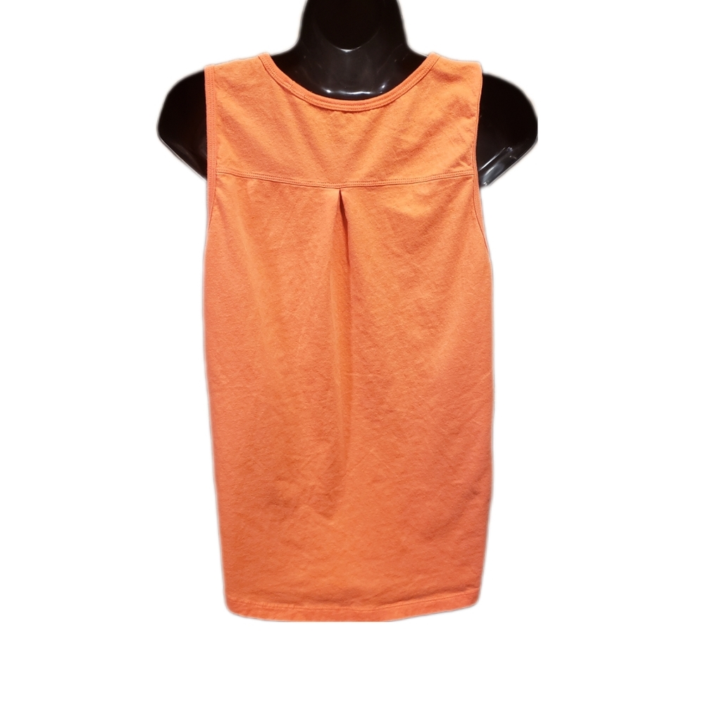 The North Face Orange Tank Top with White Logo - Picture 2 of 10